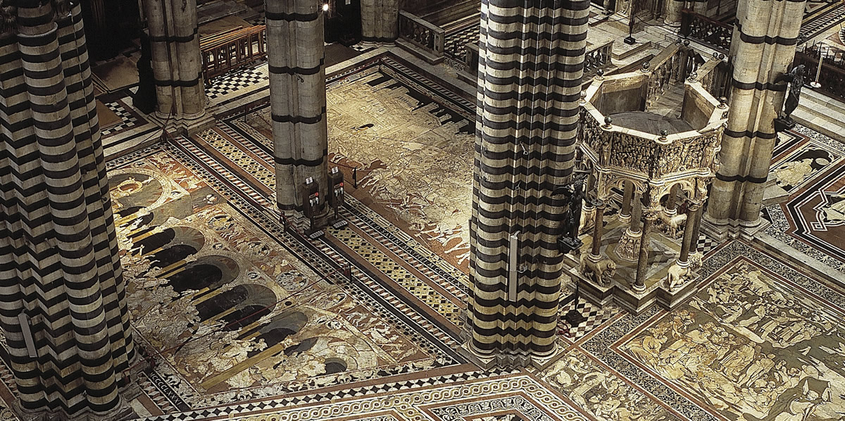 Boden der Kathedrale von Siena - Freilegung 2024