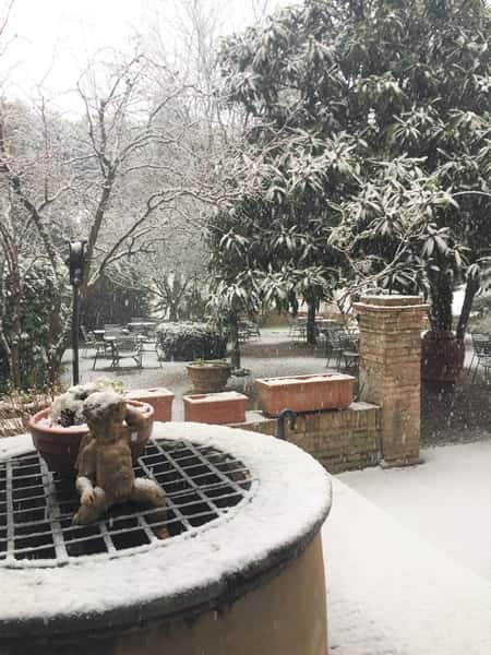 Il giardino di Hotel Santa Caterina a Siena